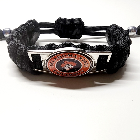 Oklahoma State Cowboys Adjustable Charm Bracelet Fan Apparel & Souvenir NCAA - Picture 1 of 5